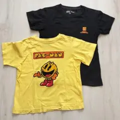 130 半袖Tシャツ 2枚セット マインクラフト パックマン GU ユニクロ