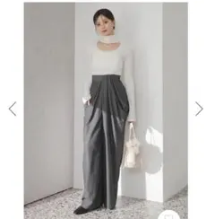 ■SNIDEL◆ハイウエストドレープパンツ■