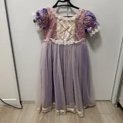 ラプンツェル 薄紫 スパンコール付きドレス　110