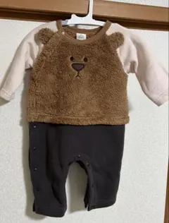 ベビー くまさん ボア ロンパース 70cm