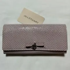 ジルスチュアート・牛革 長財布（渋ピンク・リボンのサムネイル