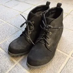スウェード地　ブーツ