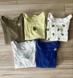 ベビーシャツ肌着（長袖）5枚セット 95cm