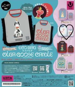 OLGA GOOSE CANDLE　PINK CATS エコバッグ　ガチャガチャ