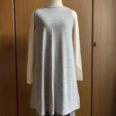 ギャップ　グレーノースリーブワンピース