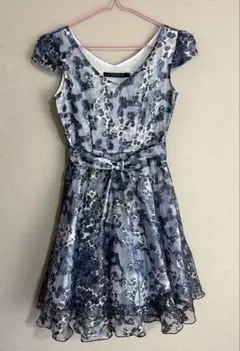 ルイルエブティック　シルク　チュール　オーガンジー　ワンピース　ドレス　青　水色のサムネイル