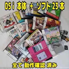 DSi 本体 + ソフト23本 まとめ売り 【全て動作確認済み】