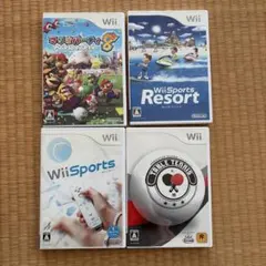 Wiiソフト4本セット（説明書付き）
