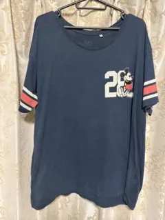 UNIQLO UT ミッキーマウス プリントTシャツ ネイビー XL