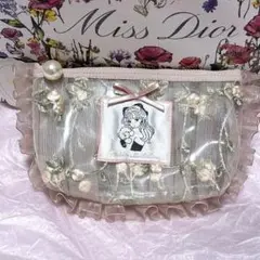 mikko ポーチ 花柄 刺繍 moon prim ムース mousse