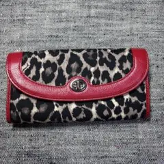 ヒョウ柄 長財布