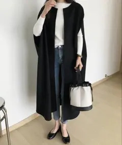 新品未使用タグ付き　ロングジレ　ベスト　ロングコート