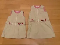 familiar ジャンバースカート 90cm 110cm 姉妹セット