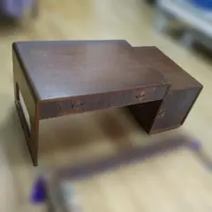 1815 ヴィンテージ　木肌色の木製文机　ローテーブル　陳列台　古道具　レトロ 1815 ヴィンテージ 木肌色の木製文机 ローテーブル 陳列台 古道具