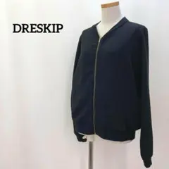 DRESKIP レディース　ジップアップジャンパー　ジャージ　ブラック　Mのサムネイル