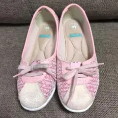 ル・コックスポルティフピンクヒールスニーカー22.5