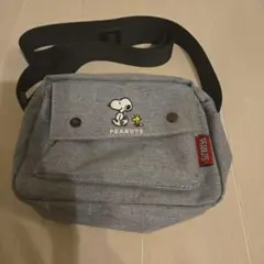 PEANUTS スヌーピー ショルダーバッグ グレー