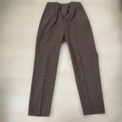GU チェック柄 スラックス ゴムウエスト