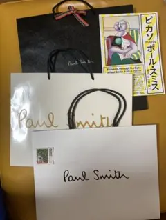 Paul Smith ショッパー Picasso コラボ＆ステッカー＆別袋2枚のサムネイル