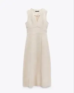 ZARA フェイクスエード ジャンパースカート