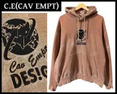 C.E CAV EMPT ビンテージ 褪せ加工 ヘビー スウェット パーカー L