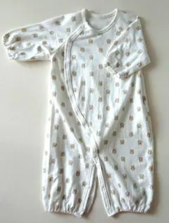 ロンパース 50-60 くま柄 長袖