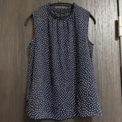 ナチュラルビューティーベーシック　ノースリーブブラウス　M