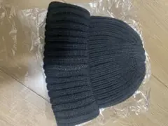 ナノユニバース黒 ニット帽 サイズF