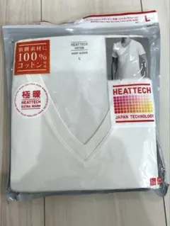 【新品•未開封】ユニクロ　UNIQLO 極暖ヒートテックＶネック半袖　Ｌサイズ