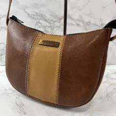 renoma レノマ フランス製 本革 レザー ミニ ショルダーバッグ ブラウンのサムネイル