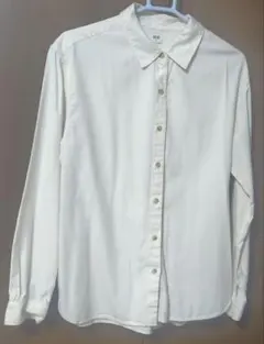 UNIQLO アイボリー ボタンアップシャツ M