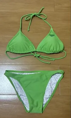 ROXY 紐ビキニ セパレート 水着 グリーンM 正規品のサムネイル