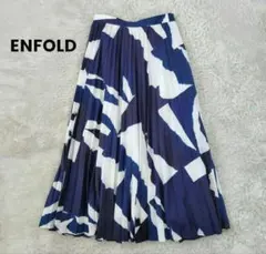 美品✨ENFOLD エンフォルド　プリーツスカート　ロング　総柄　38のサムネイル