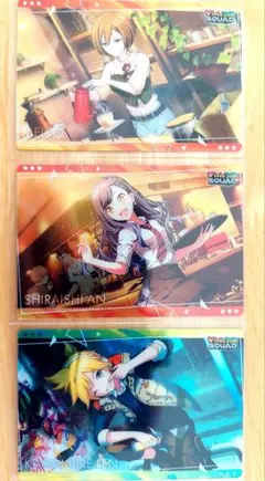 プロジェクトセカイ　ウエハース　カード３枚セット　Vivid BAD SQUAD