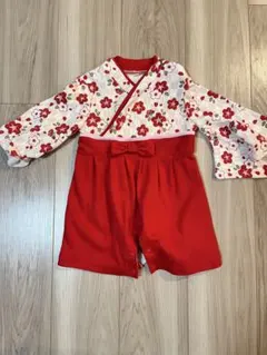 ベビー　袴ロンパース　70サイズ