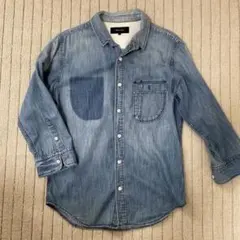 SHIPS シップス　デニムシャツ　七分丈