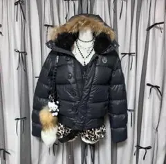 ジャケット・アウター y2k archive fur down jaket archive grunge fur down parka black y2k
