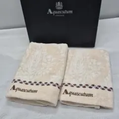 アクアスキュータム Aquascutum 新品 タオルハンカチ 2枚 - メルカリ