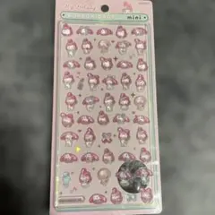 ボンボンドロップシール　ミニ　マイメロディ