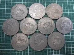 メキシコ１ペソ硬貨　１０枚セット