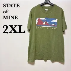 STATE of MINE 【2XL】STAY WILD 半袖Tシャツ　メンズ