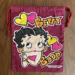 ベティ・ブープ 巾着 ポーチ レトロ 雑貨 小物入れのサムネイル