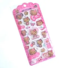 【正規品】サンリオ 日焼けキティ ハローキティ ドロップジェリーシール ぷっくり