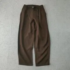 GRAMICCI グラミチ 2タック ブラウン ツイード調　ワイド m