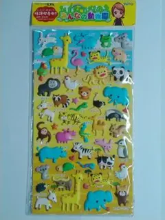タイトー任天堂DS　みんなの動物園　非売品ぷくぷくシール　2009年　送料込みのサムネイル