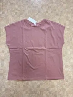 新品　ユニクロ　スムースコットンフレンチスリーブTシャツ　XL ピンク