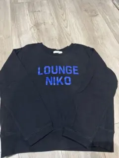 niko and... ロゴスウェット ブラック