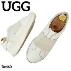 アグ　厚底スニーカー　LIBU　リブ　ホワイト　レザー　本革　22cm