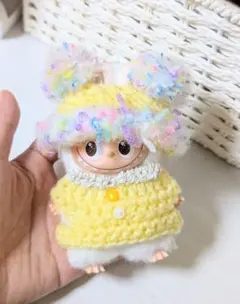 ニット帽 セーター 10cm イニシャル LABUBU ミニラブブ 着せ替え