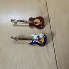 THE ALFEE アルフィー 高見沢俊彦 ギター型 ピンバッジ ピンズ セット